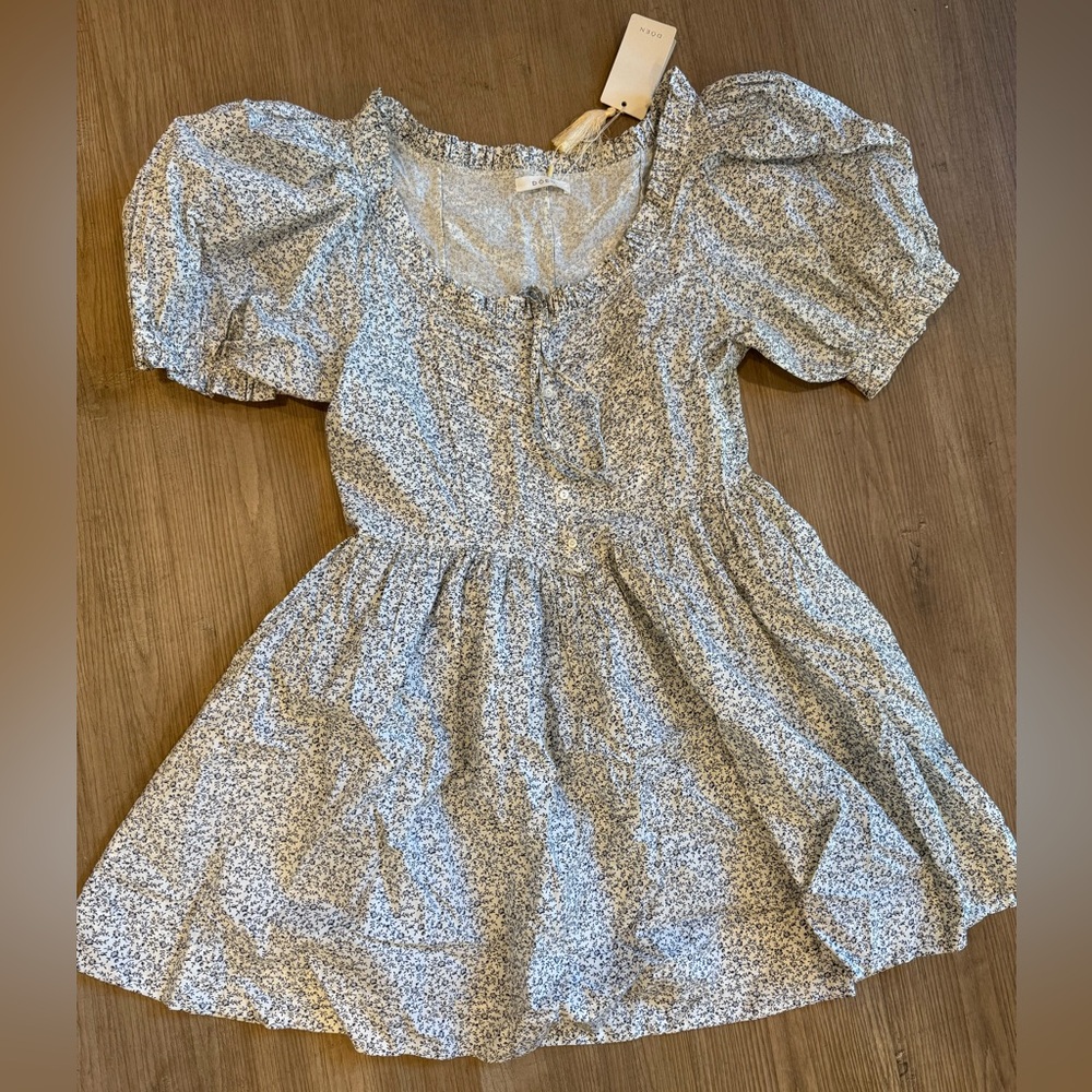 Dôen Trail Dress in Cream Cottage Ivory Floral
